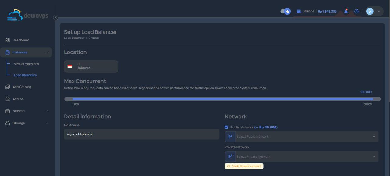 Form dengan Hostname